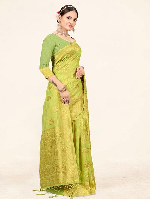 self design woven saree - 19774898 - Very Small Image - 1