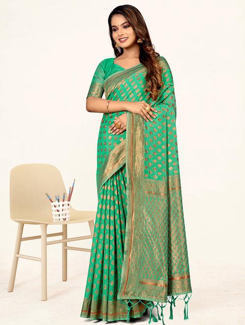 self design woven saree - 19774967 - Very Small Image - 1