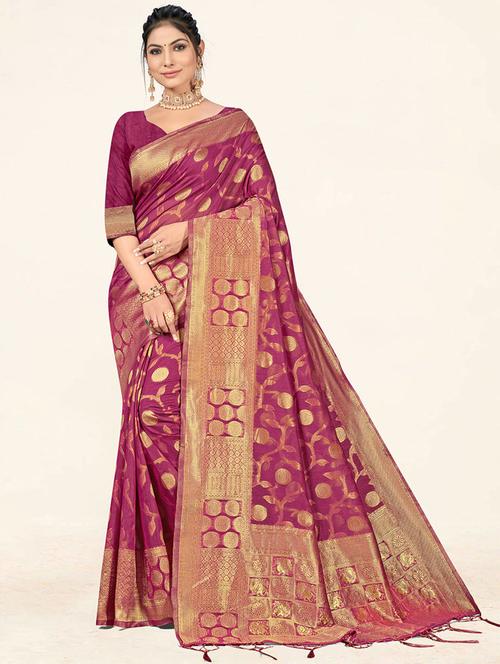 self design woven saree - 19774974 - Very Small Image - 1