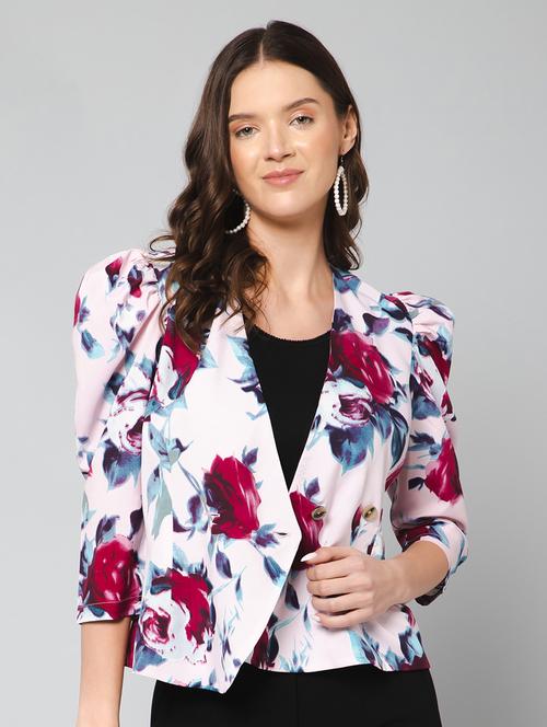 white printed shrug - 19777883 - Very Small Image - 1
