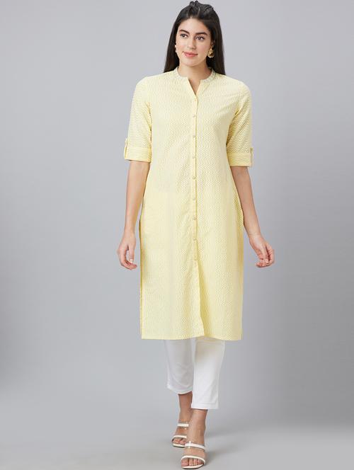 women's front slit kurta - 19779223 - Very Small Image - 1