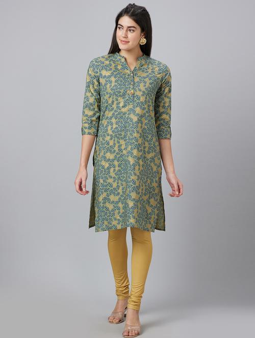 women's straight kurta - 19779228 - Very Small Image - 1
