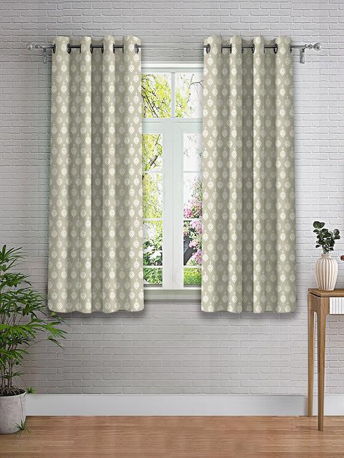 pack of 2 printed window curtains - 19779398 - Very Small Image - 1