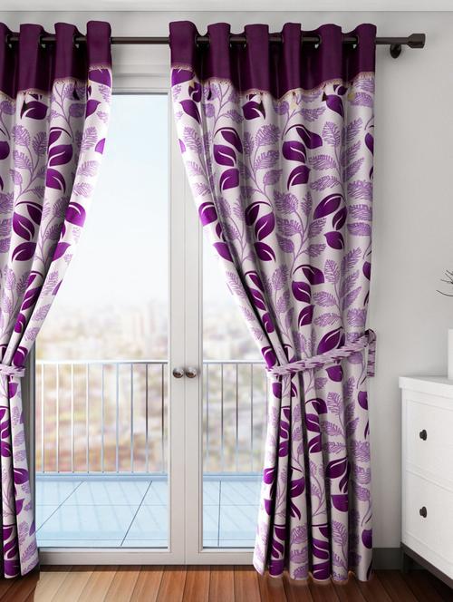 stylish and attractive printed curtains - set of 1 - 19779511 - Very Small Image - 1