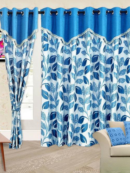 stylish and attractive printed curtains - set of 2 - 19779515 - Very Small Image - 1