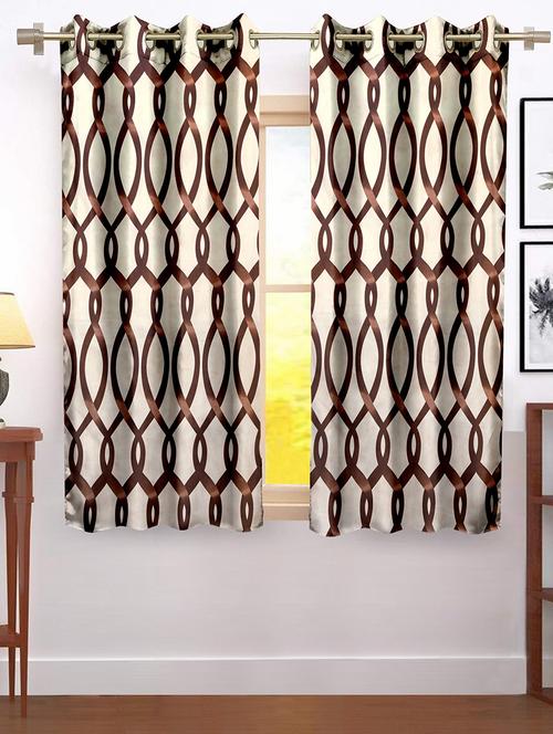 cortina designer eyelet printed home curtains - 19779603 - Very Small Image - 1