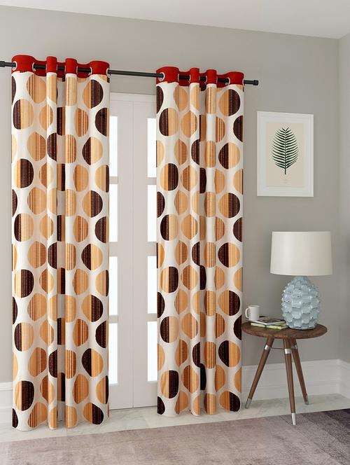 cortina designer eyelet printed home curtains - 19779637 - Very Small Image - 1
