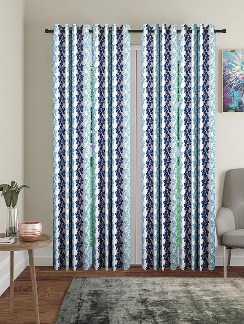 cortina designer eyelet printed home curtains - 19779682 - Very Small Image - 1