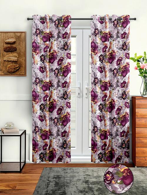 pack of 2 printed door curtain - 19780432 - Very Small Image - 1