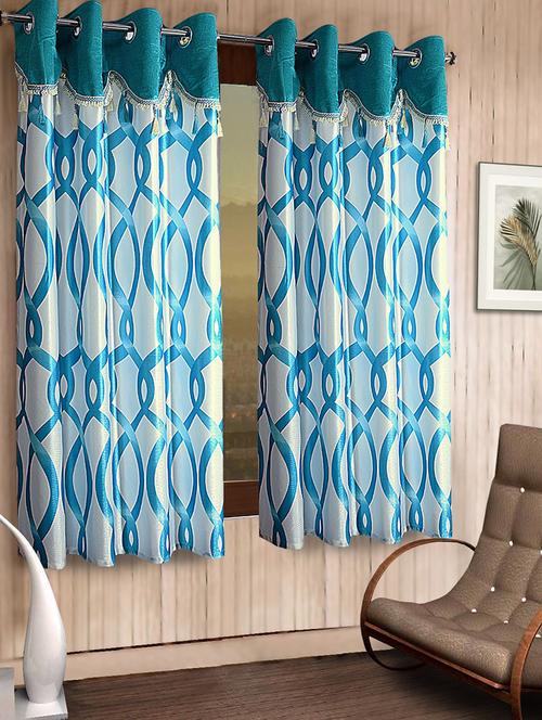 cortina designer eyelet printed home curtains - 19780709 - Very Small Image - 1