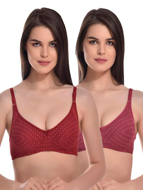 multi colored cotton blend tshirt bra - 19780783 - Very Small Image - 1