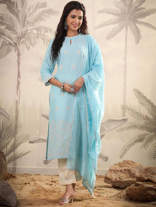 embroidered suit set - 19781216 - Very Small Image - 1
