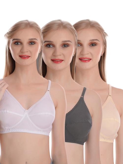 multi colored cotton regular bra - 19782434 - Very Small Image - 1