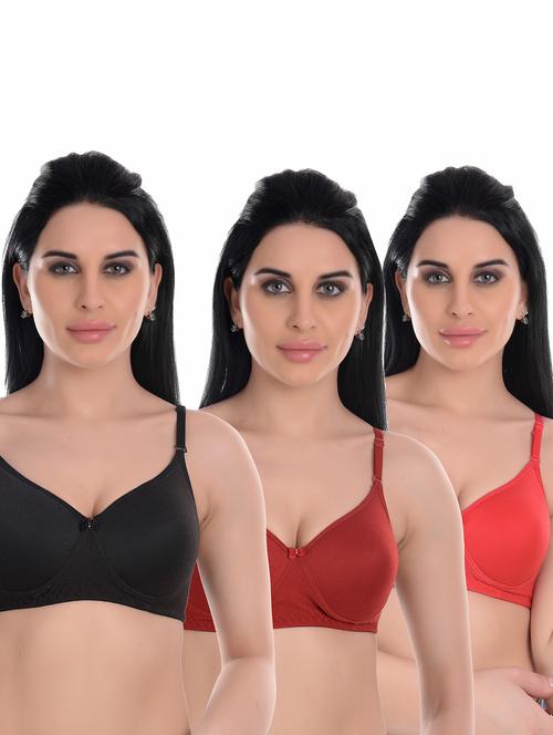 multi colored cotton regular bra - 19782439 - Very Small Image - 1