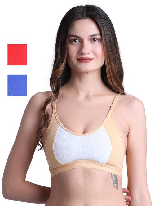 pack of 3 cotton sports bra - 19782505 - Very Small Image - 1