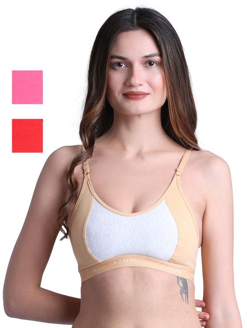 pack of 3 cotton sports bra - 19782517 - Very Small Image - 1