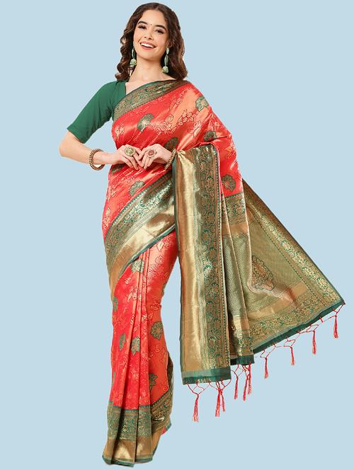 self design paithani saree - 19782726 - Very Small Image - 1