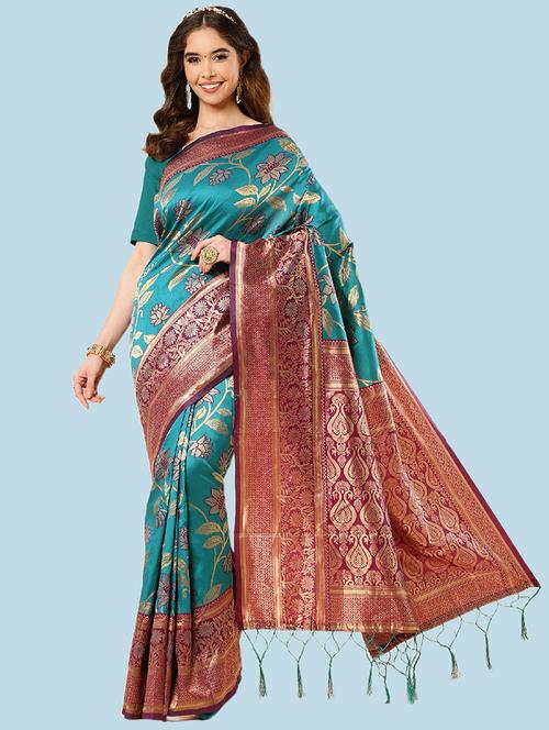 self design paithani saree - 19782754 - Very Small Image - 1