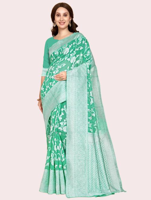 self design jamdani saree - 19783036 - Very Small Image - 1