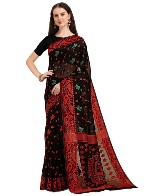 self design jamdani saree - 19783237 - Very Small Image - 1