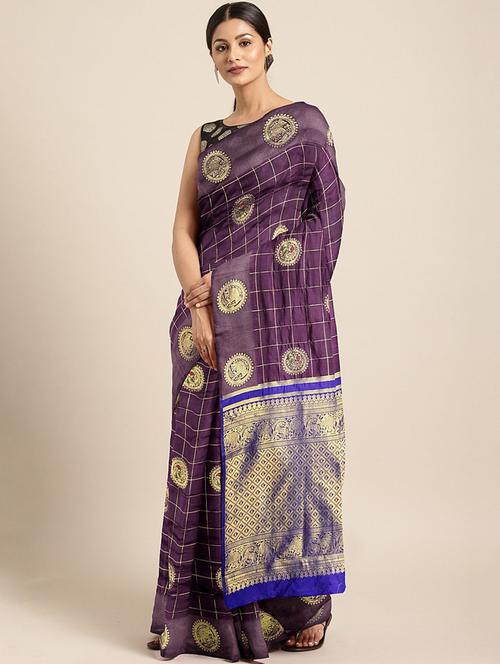 women's banarasi saree - 19784610 - Very Small Image - 1