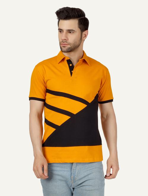 color block cotton polo t-shirt - 19786191 - Very Small Image - 1