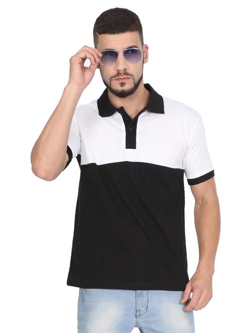 color block cotton cut & sew t-shirt - 19786313 - Very Small Image - 1