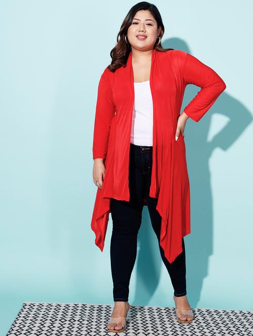 red hosiery shrug - 19787963 - Very Small Image - 1