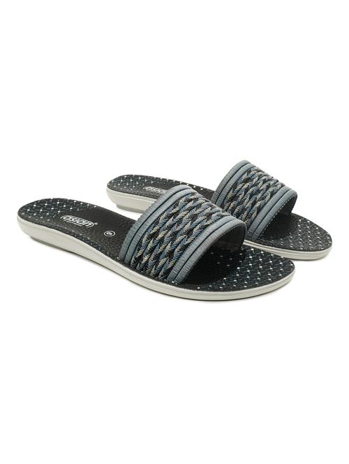 black synthetic slip on sandal - 19791273 - Very Small Image - 1