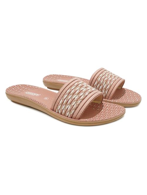 peach synthetic slip on sandal - 19791280 - Very Small Image - 1