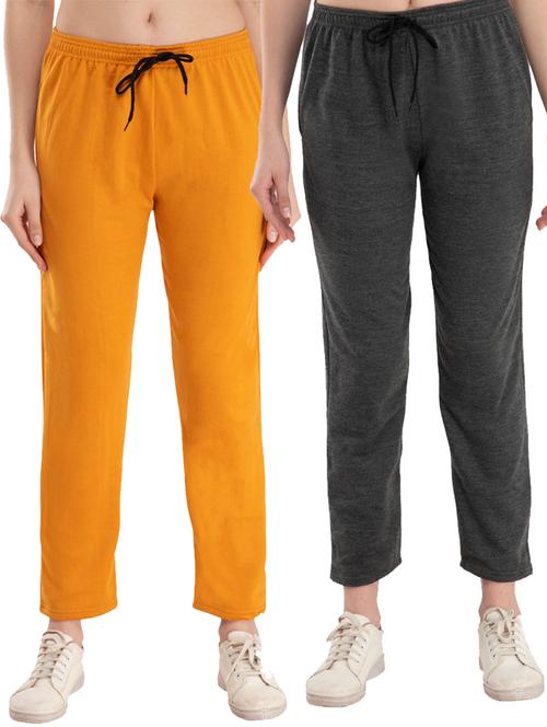 women solid track pant combo - 19794865 - Very Small Image - 1