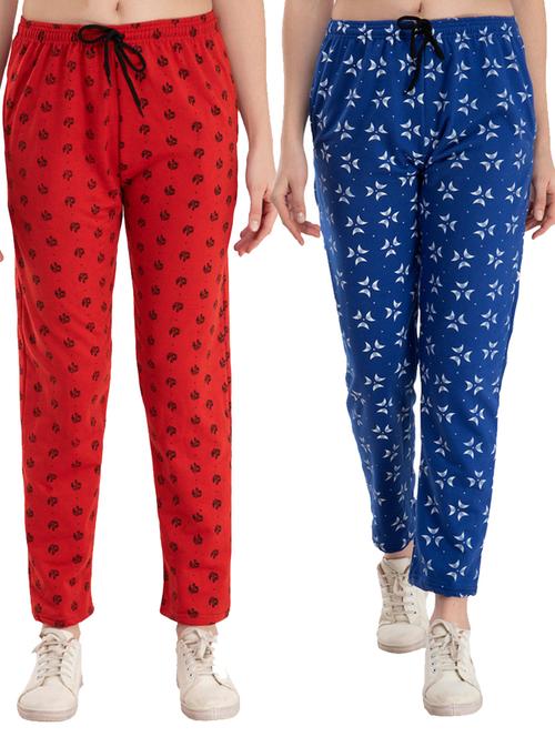 women printed track pant combo - 19794916 - Very Small Image - 1