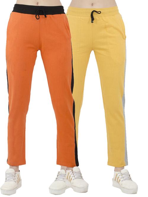 women fleece track pant combo - 19794989 - Very Small Image - 1