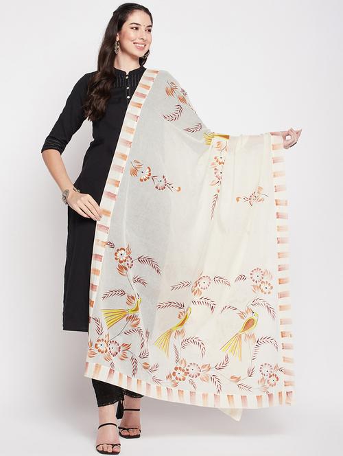 hand painted dupatta - 19795977 - Very Small Image - 1