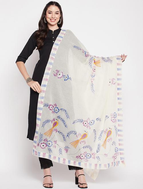 hand painted dupatta - 19795979 - Very Small Image - 1