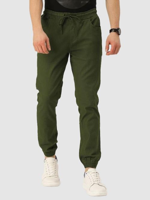 mid rise solid cargo joggers - 19796202 - Very Small Image - 1