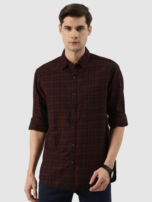 mens checks casual shirt - 19796391 - Very Small Image - 1