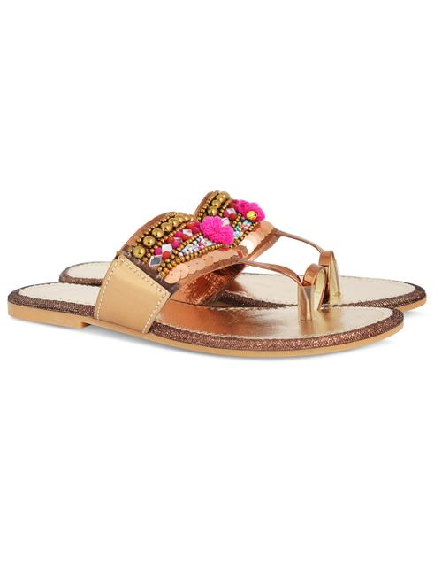 copper one toe flats - 19796550 - Very Small Image - 1