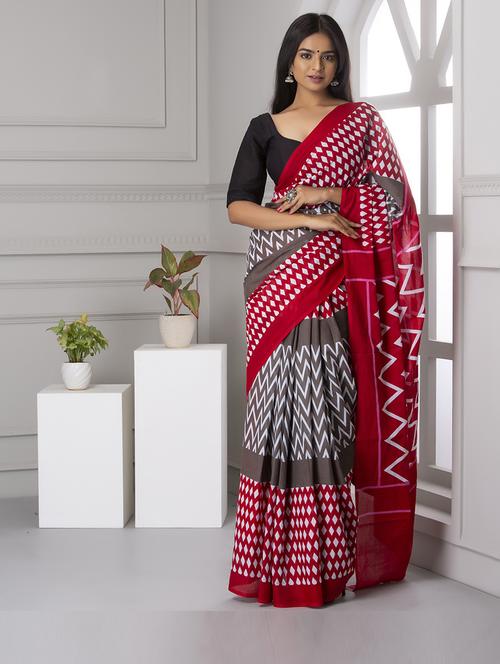 multi colored printed saree with blouse - 19796963 - Very Small Image - 1