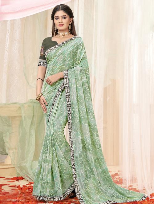 self designed woven saree with blouse - 19802610 - Very Small Image - 1