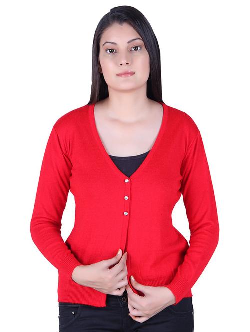 red acrylic shrug - 19804080 - Very Small Image - 1