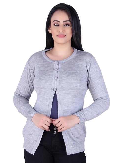 grey acrylic shrug - 19804117 - Very Small Image - 1