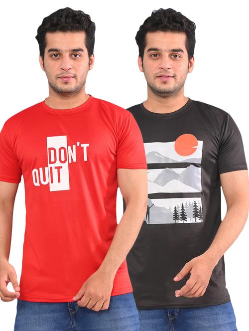 pack of 2 printed t-shirt - 19805016 - Very Small Image - 1