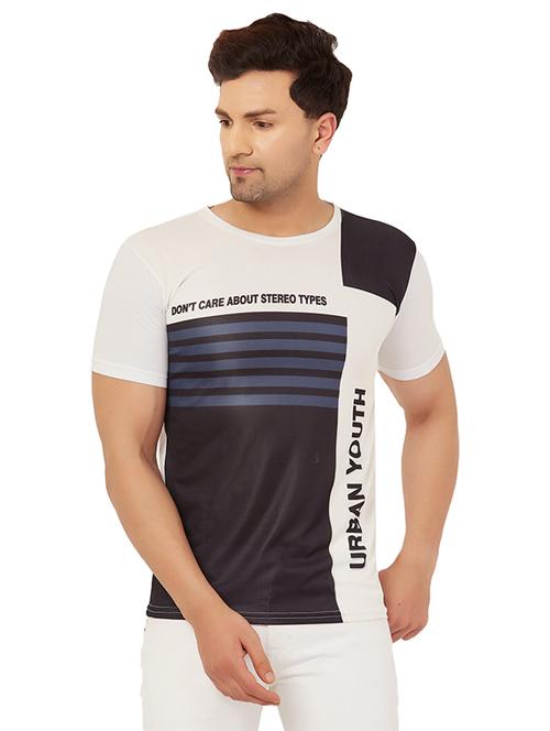 color block round neck regular t-shirt - 19806532 - Very Small Image - 1