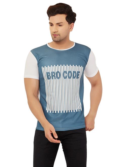 color block round neck regular t-shirt - 19806535 - Very Small Image - 1