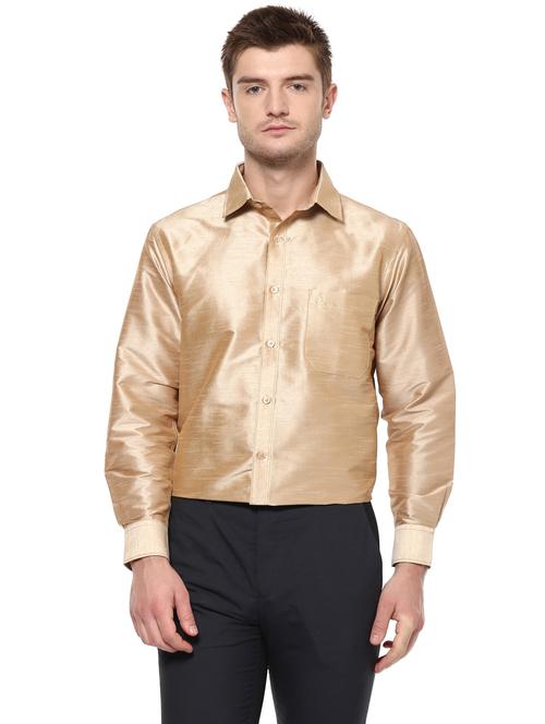 mens self design casual shirt - 19807827 - Very Small Image - 1