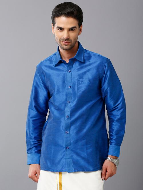 mens solid casual shirt - 19807852 - Very Small Image - 1