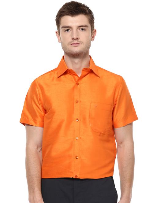 mens self design casual shirt - 19807886 - Very Small Image - 1