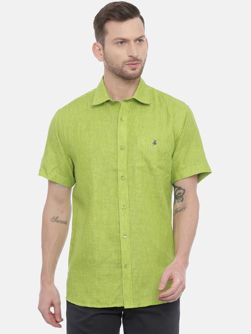 mens stripes casual shirt - 19807946 - Very Small Image - 1