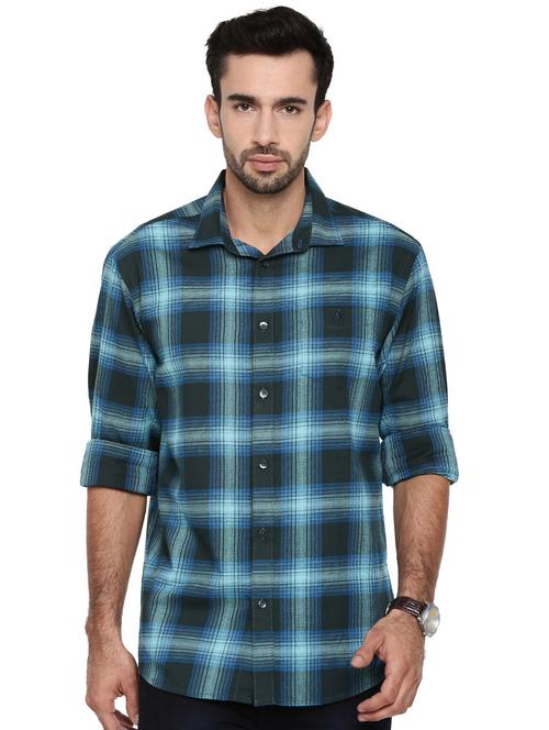 mens checks casual shirt - 19807957 - Very Small Image - 1